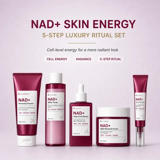Private Label High-End NAD+ 5-Step Skincare Set Moisturizing 2
