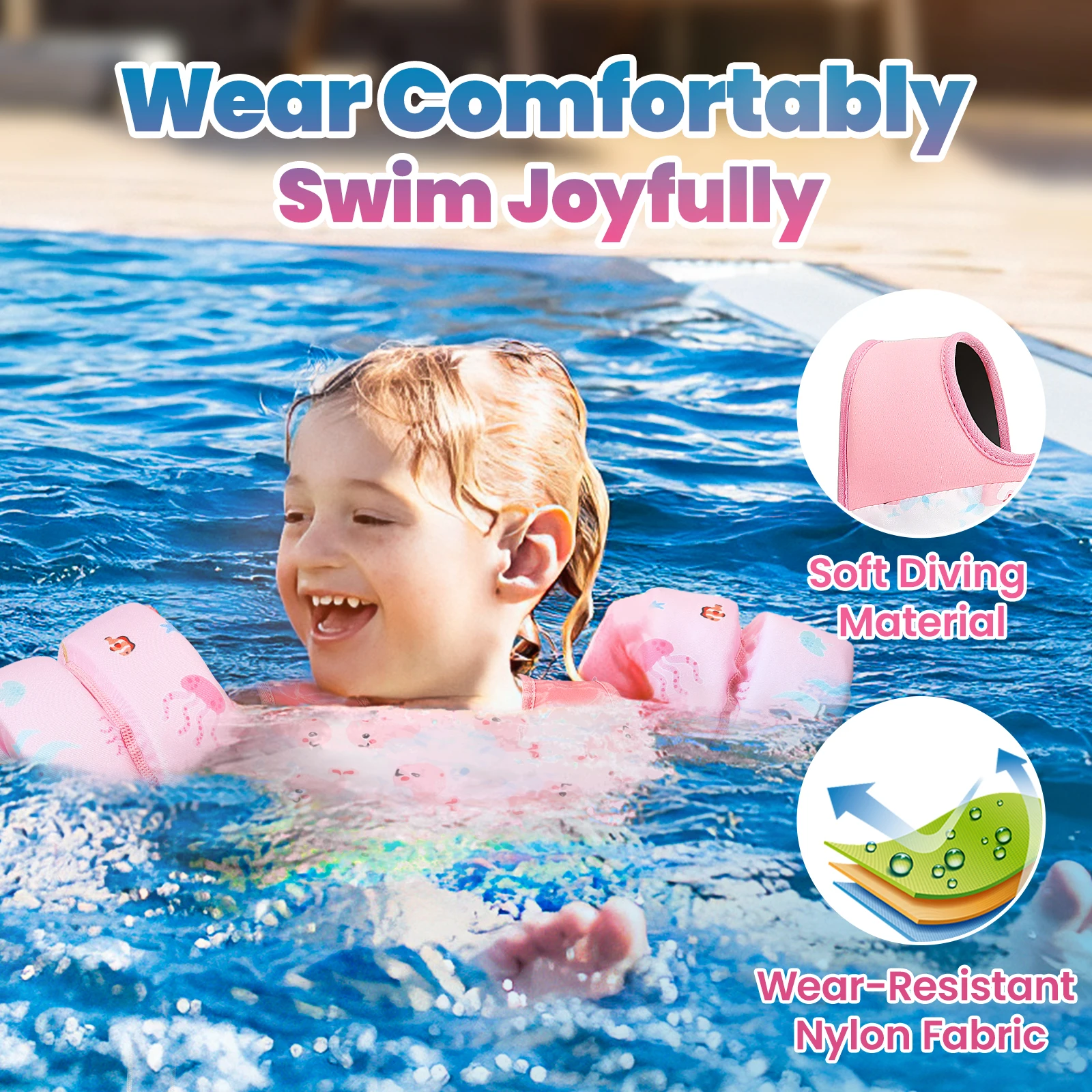 Kids Life Vest with Arm Floats 3