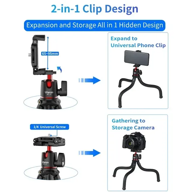 Flexibles Mini-Oktopus-Stativ mit Fernbedienung 4