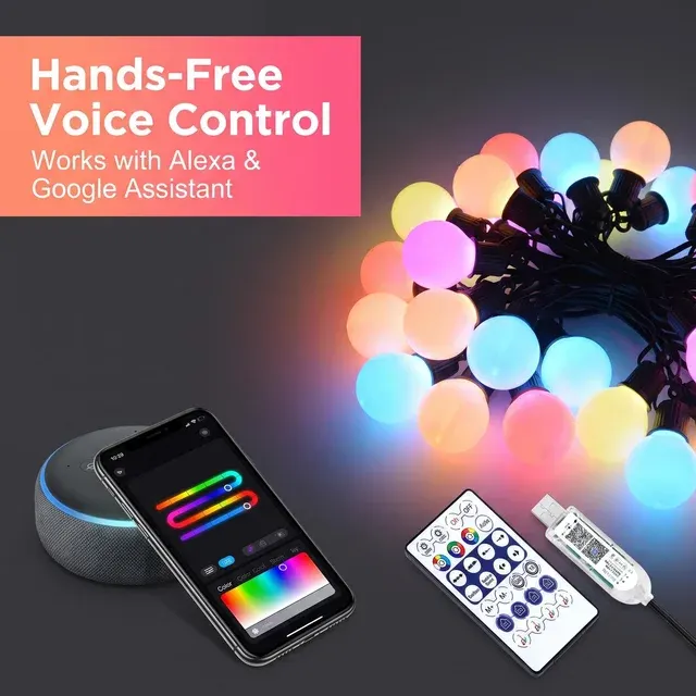 Smart LED Bulb String Lights 4
