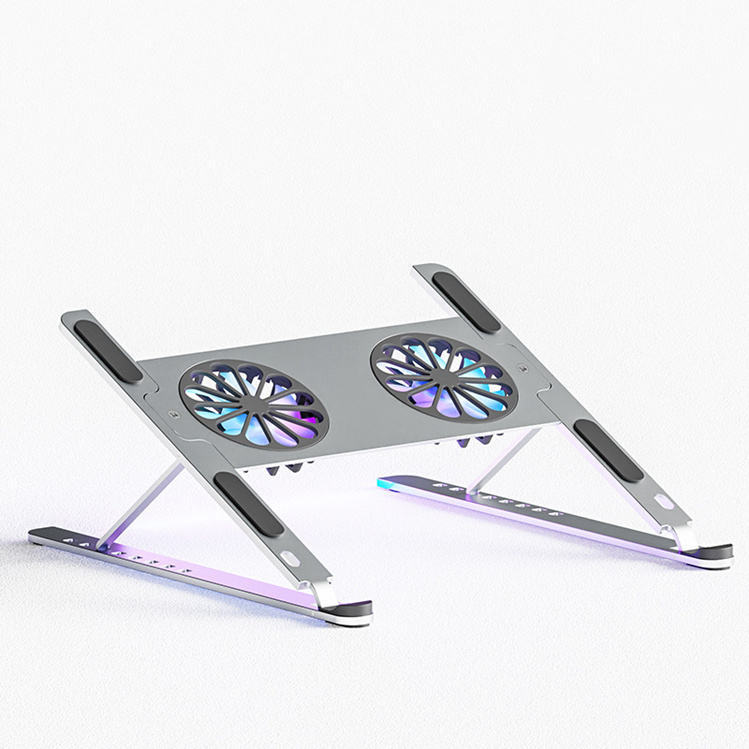 Design Aluminum RGB Light Sturdy Support Game Cooling