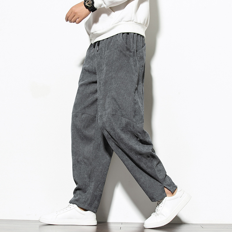 Oversized Cord-Hose mit Weitem Bein