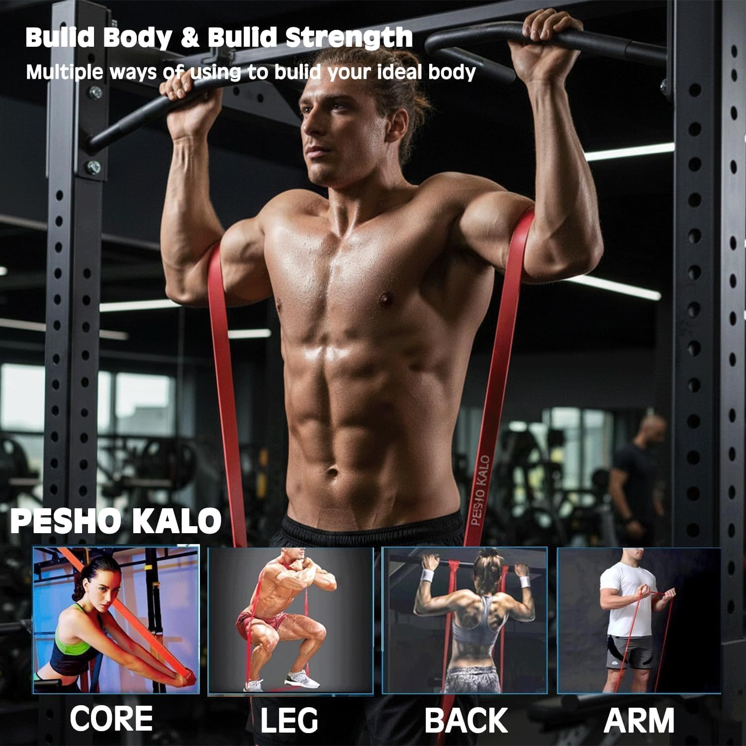 TPE Pull-Up Resistance Bands Set 4