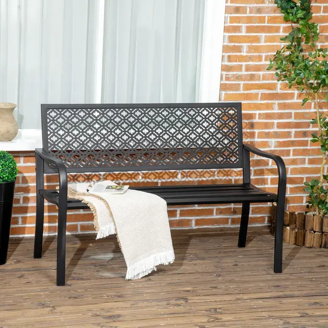 Metal Garden Bench 2