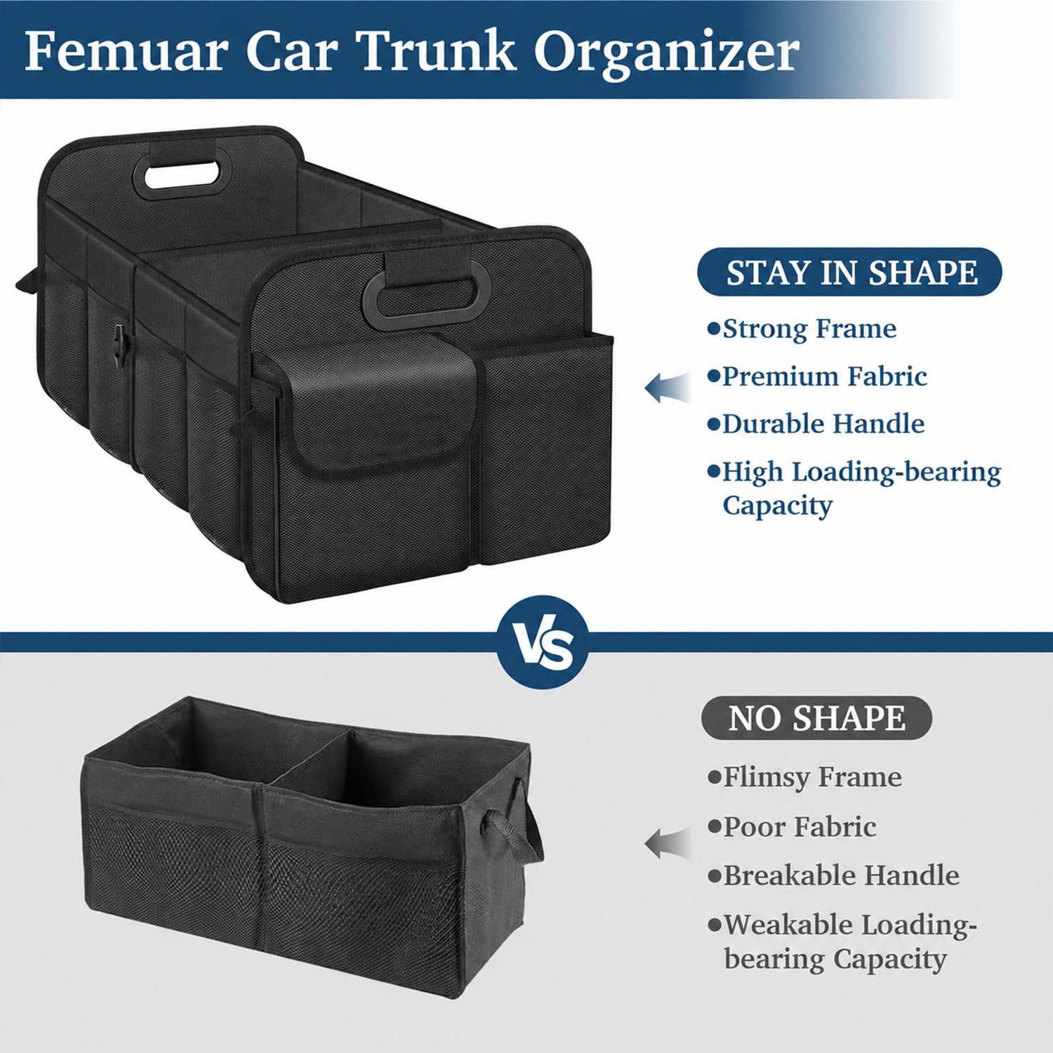 Collapsible SUV Trunk Organizer 4
