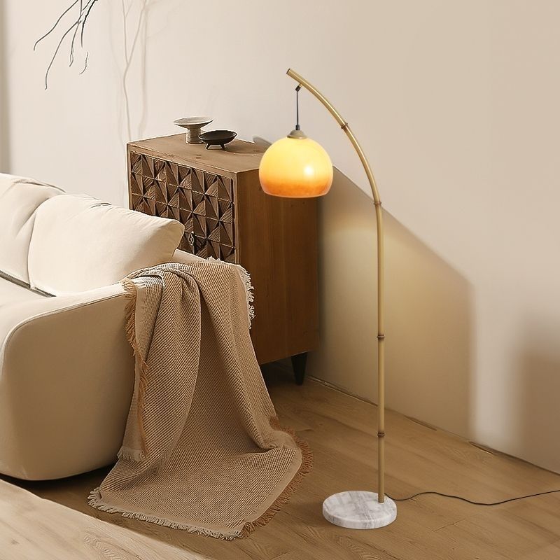 Vintage Glass Mushroom Floor Lamp 4