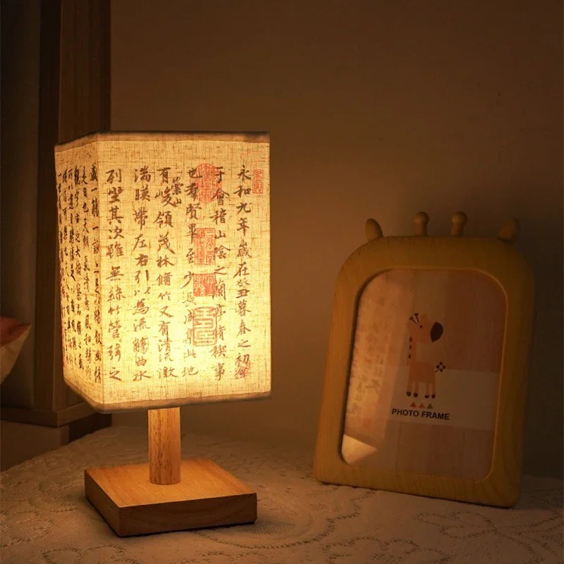 LED Dekoration Tisch Lampen Einfache Chinesischen Stil Dimmbare 2