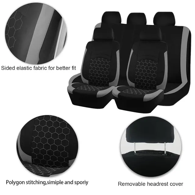 9-Piece All-Season Seat Covers for Five-Seaters 4