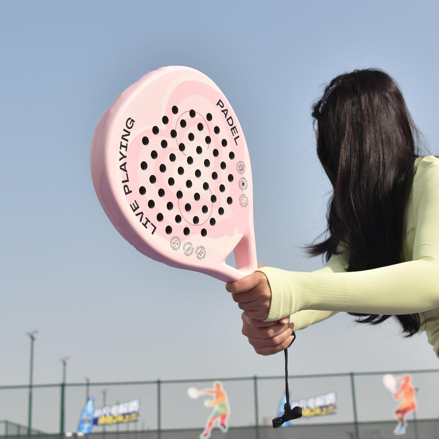Lightweight Carbon Padel Racket for Training Matches 4