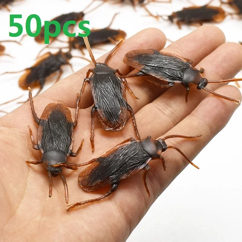 Plastic Cockroach Halloween Prank Props 2