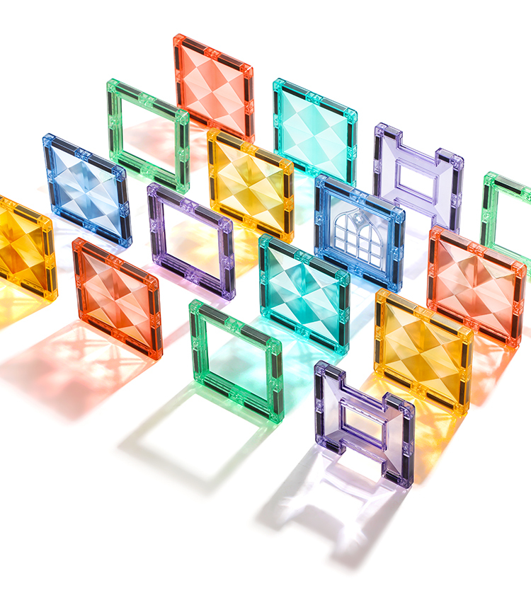 Magnetic Building Tiles Set for Kids 4
