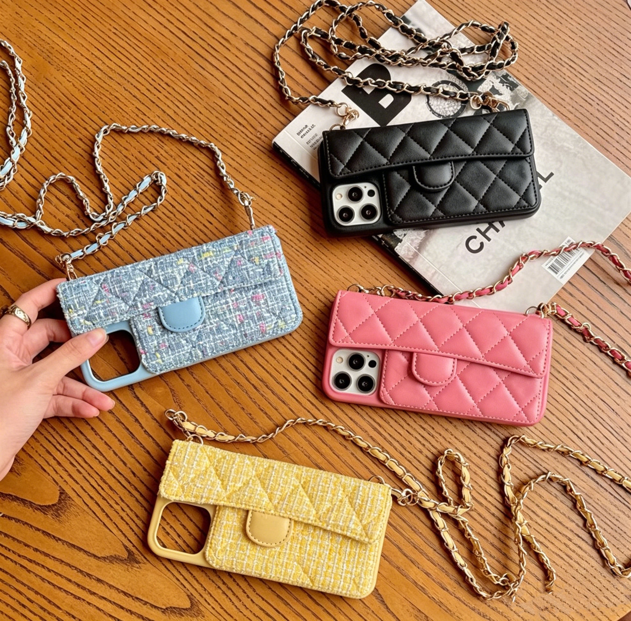 Luxury PU Leather Card Holder Phone Case With
