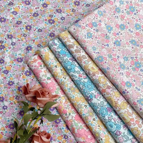 148x50cm Betsy Floral 100 % Baumwollstoff Vintage Baumwolle