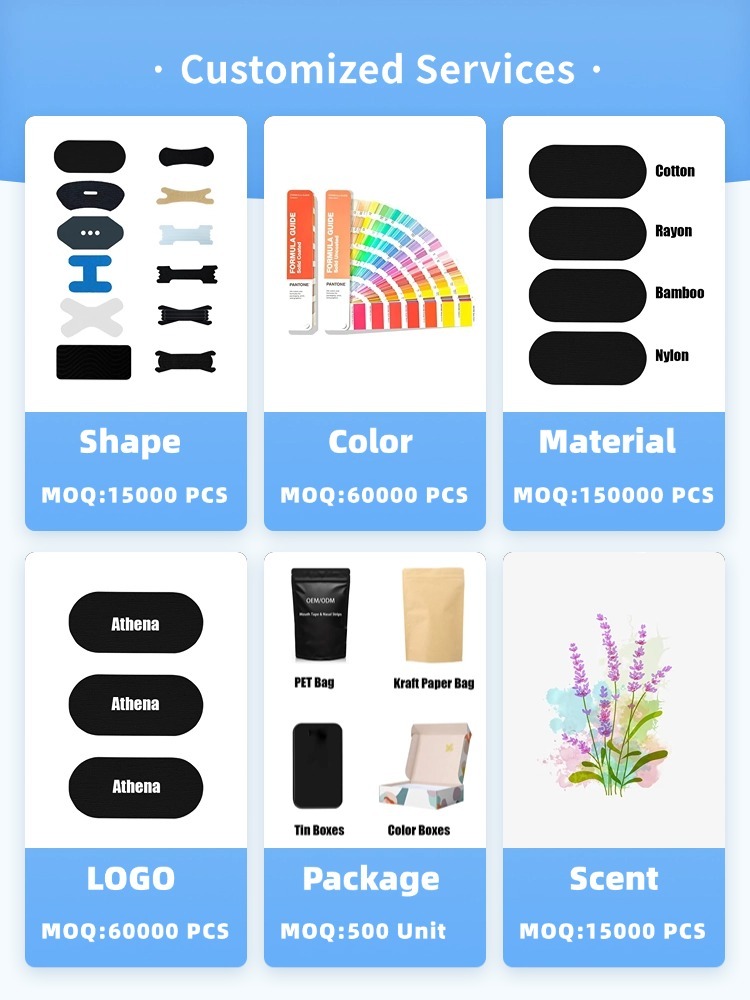 Composition Lip Shaped Medical Mouth Tapes Strong Band 4