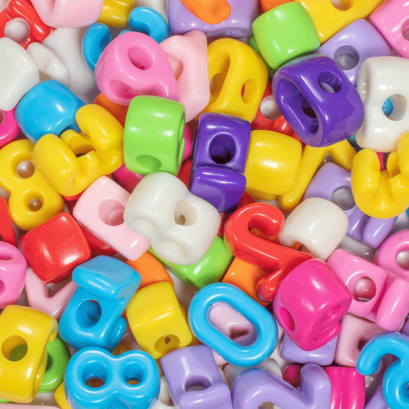 Colorful Acrylic Beads Large Holes 3