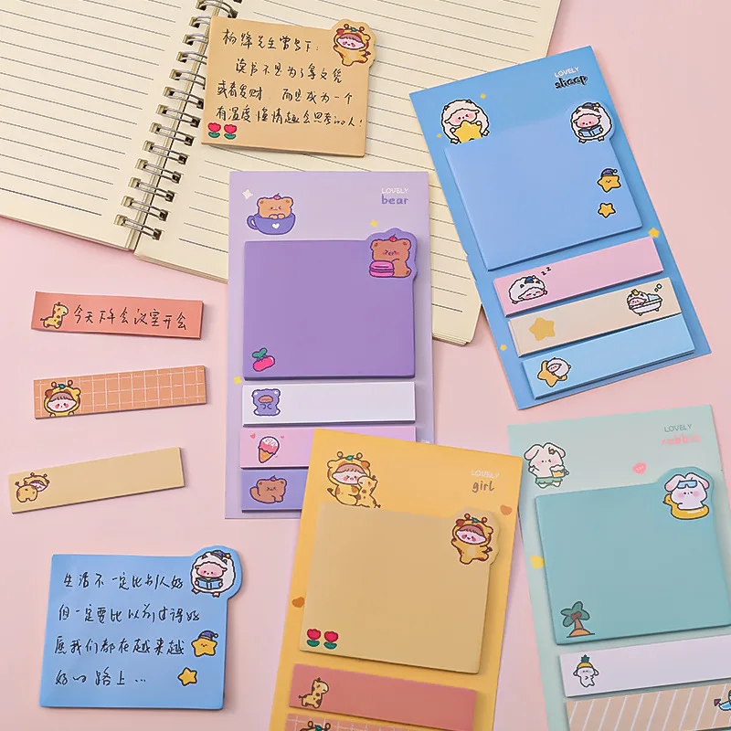 Kawaii animal sticky notes pad 4