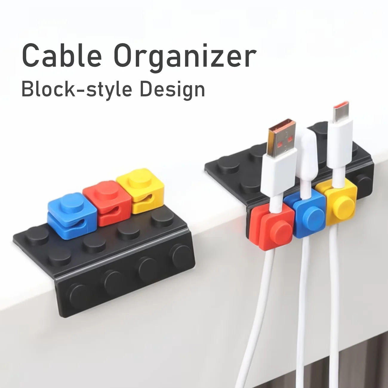 Modular Cable Organizer Set for Desk 3