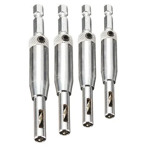 4Pcs Self Centering Hinge Drill Bits Set Door