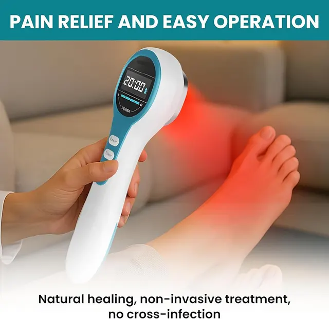 Kalt-Laser Therapiestab in Rot 1