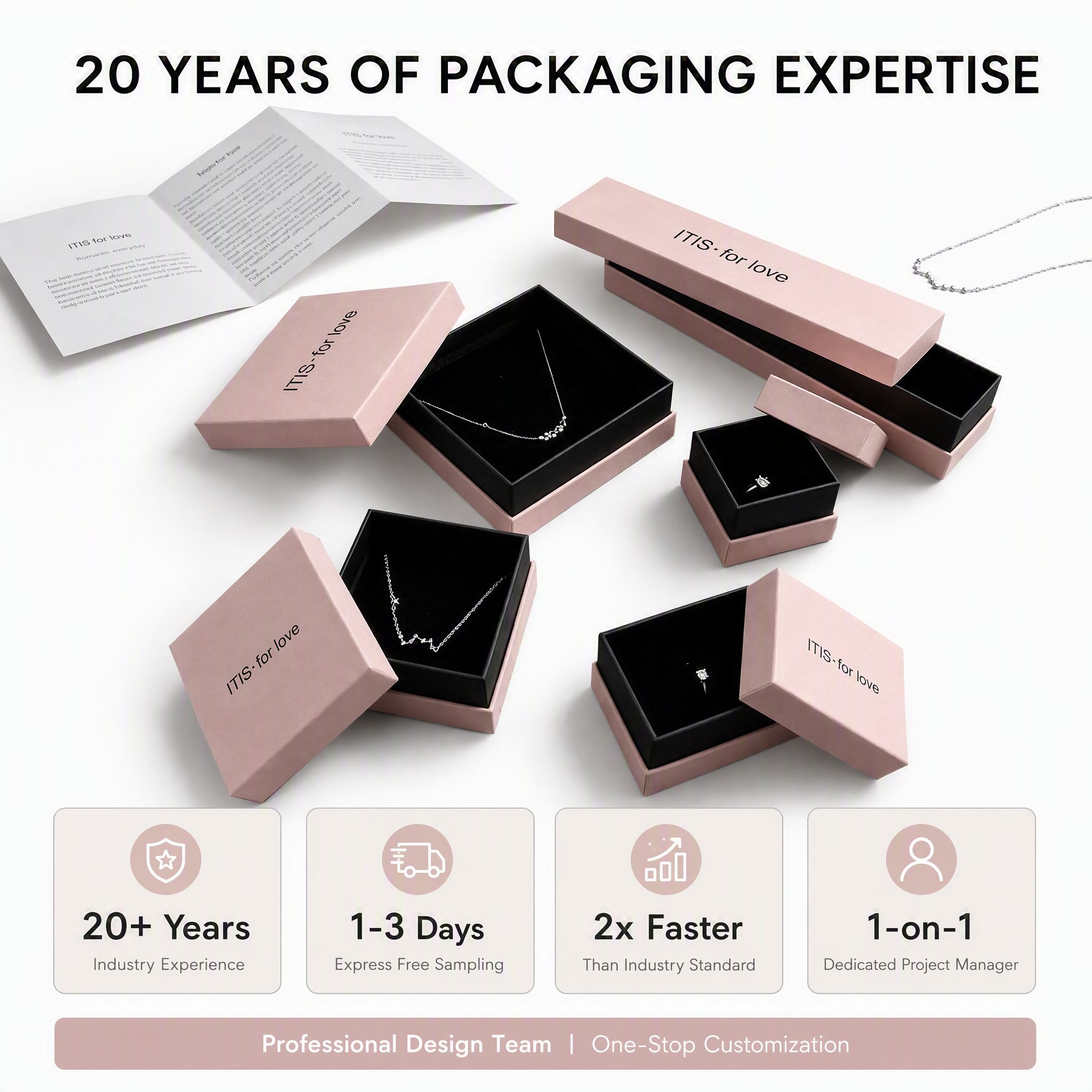 Pink Eco-Friendly Paper Ring Gift Box 3