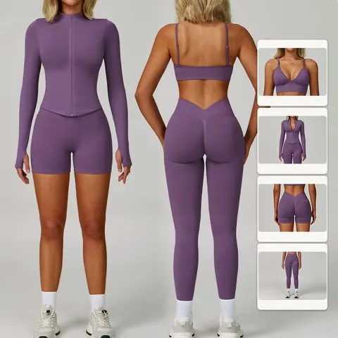 Nahtloses Fitness Sportset für Damen
