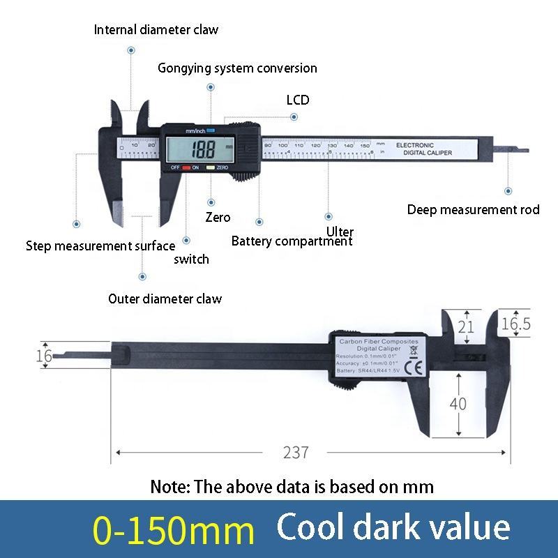 Digital Vernier Caliper with LCD Display 4