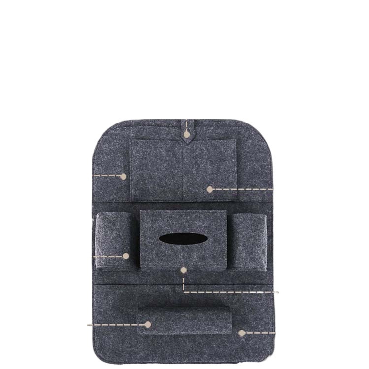 Felt Car Seat Back Organizer with Handle 4