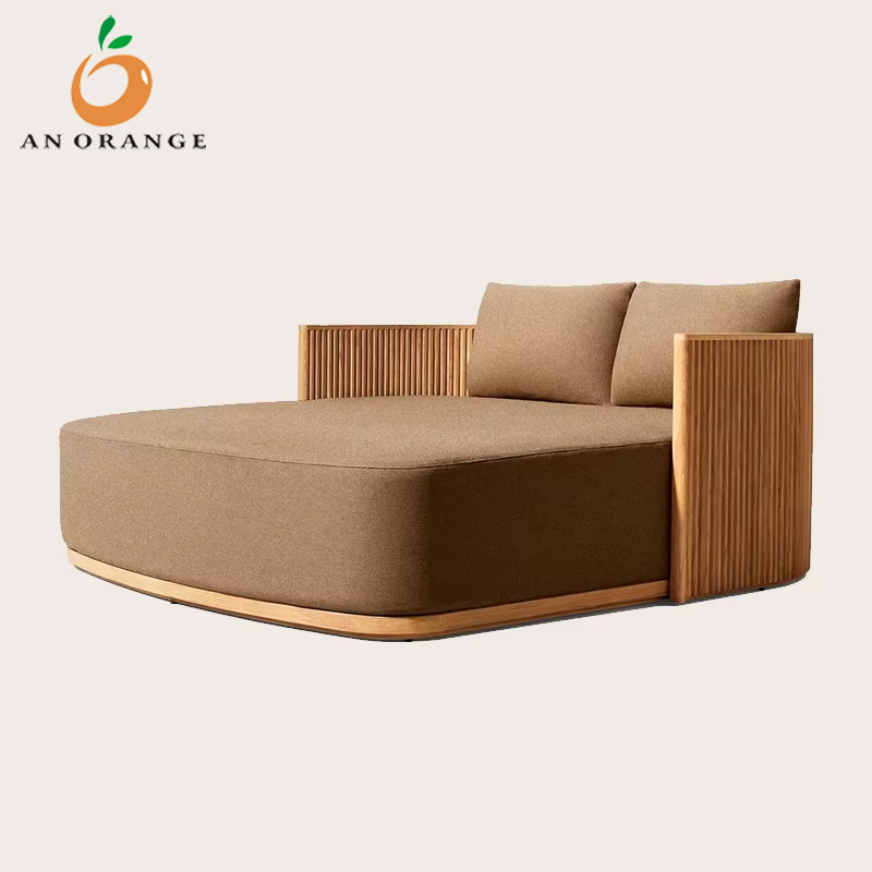 Teak Doppelbett Outdoor Daybed Lounge 2