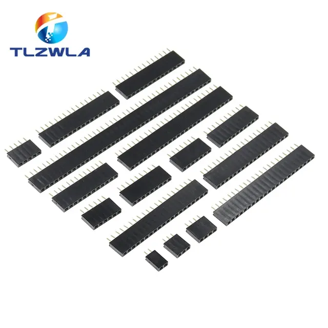 Einreihige Pfostenleiste 2,54 mm, 2–40 Pin 1