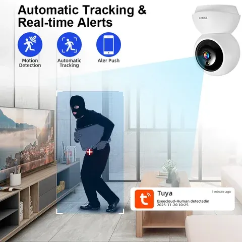 FUERS 5MP HD Indoor Sicherheit WIFI Kamera Für