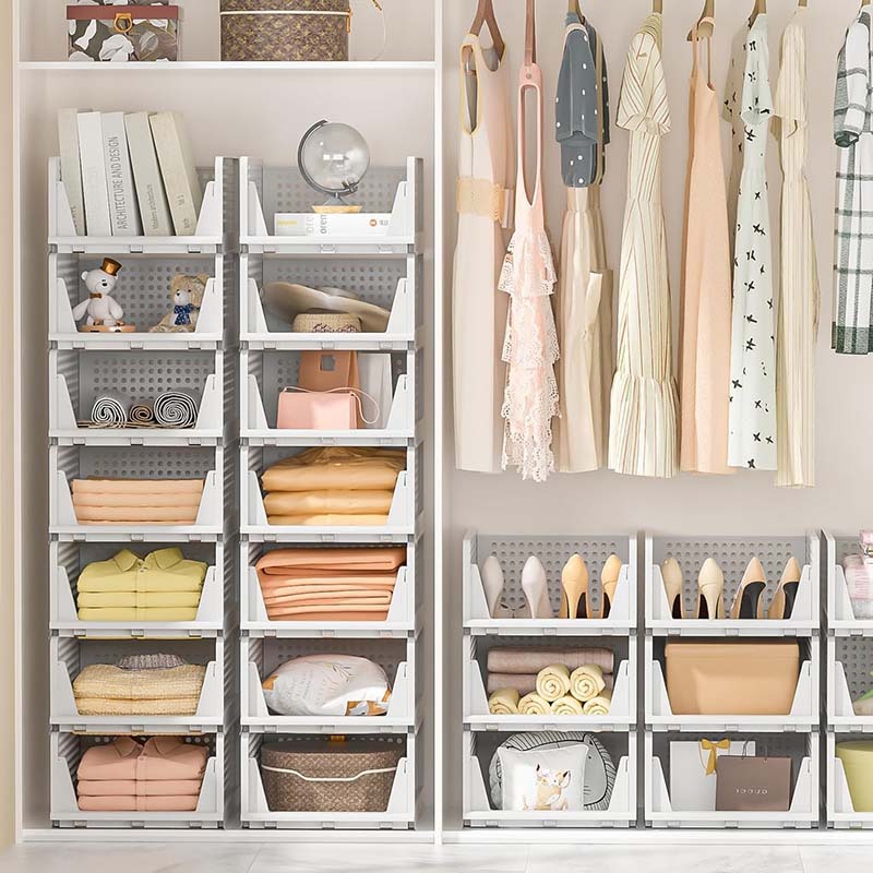 Space-Saving Stackable Closet Drawer Organizer 2