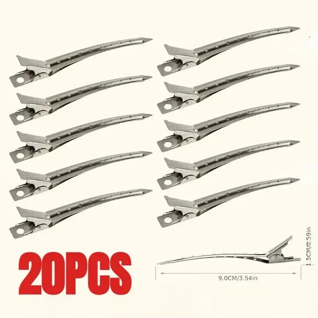 Metal Alligator Hair Clips with Holes 2