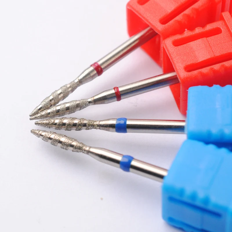 Flame Diamond Nail Drill Bits, 2 Pieces 3