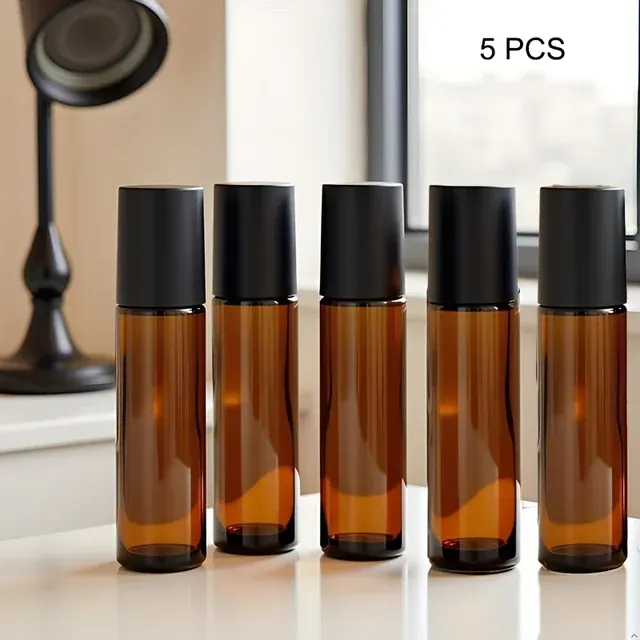 Amber Glass Roll-On Bottle 3