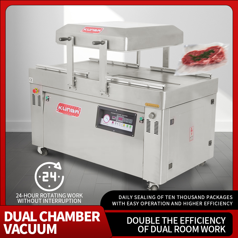 KUNBA DZ-400 2SA Electric Automatic Commercial Double Chamber 3