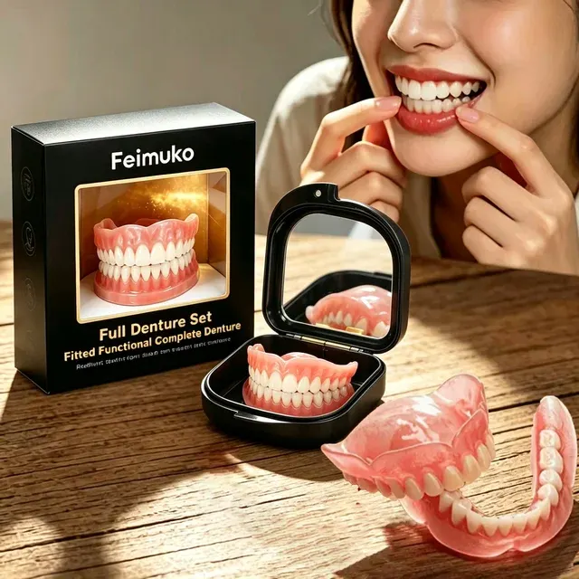 Removable Silicone Dentures for Seniors 4