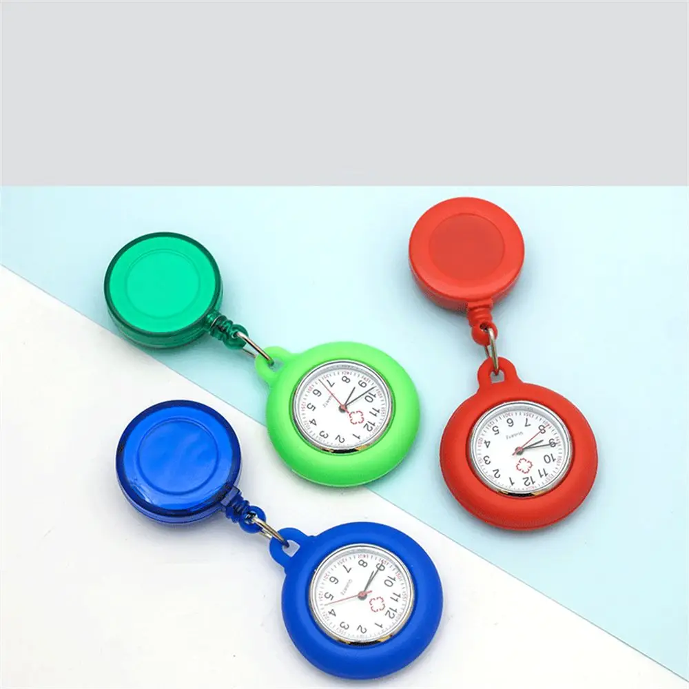 1PC Neue Versenkbare Krankenschwester Uhr Clip-on Fob Arzt 3