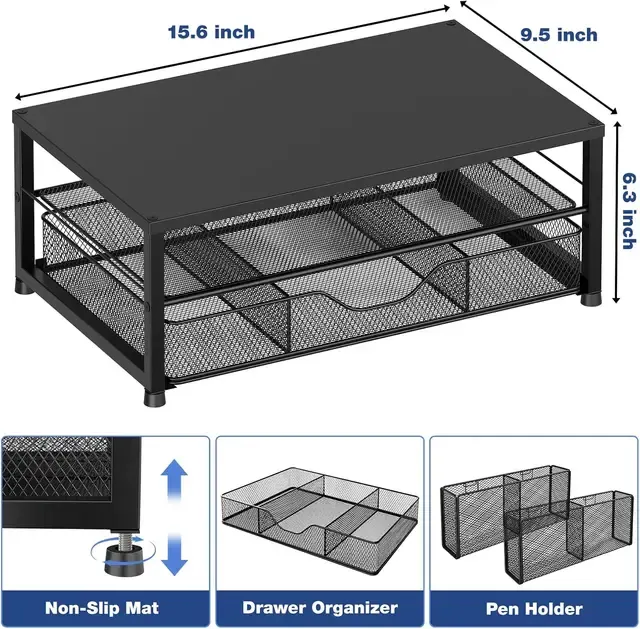 Zweistufiger Metall-Schreibtischorganizer 3