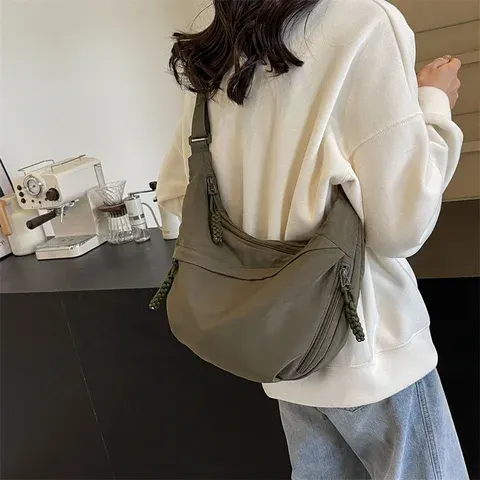 Nylon Stoff Umhängetasche Neue Hohe Kapazität Frauen Messenger