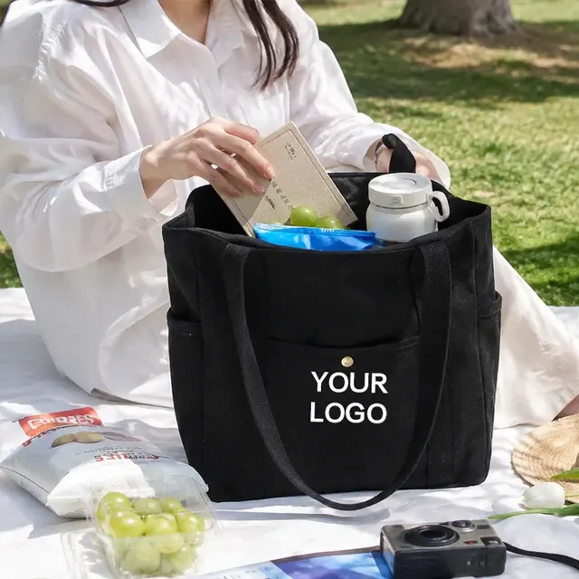 Eco-Friendly Canvas Crossbody Tote Bag 4