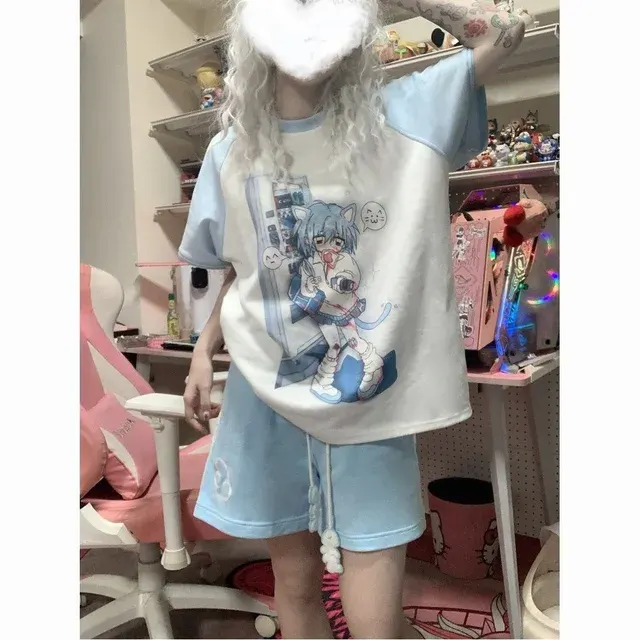 Kawaii Shorts With Lace-Up Detail 4
