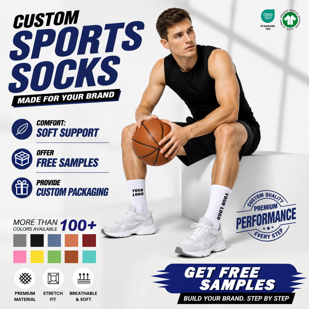 Knitted Bamboo Sports Socks Unisex 2