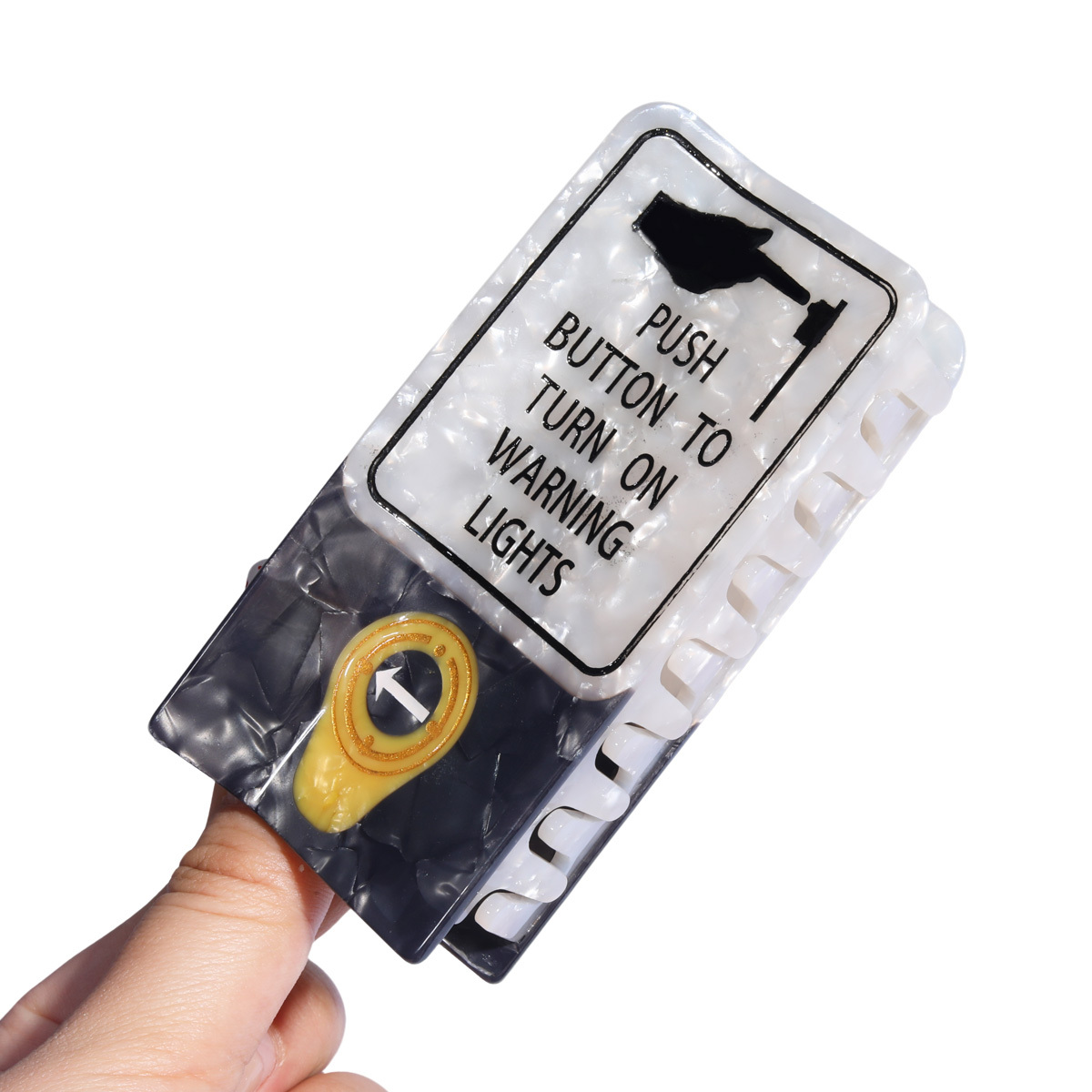 Acetate Hair Claw Traffic Light Design 2