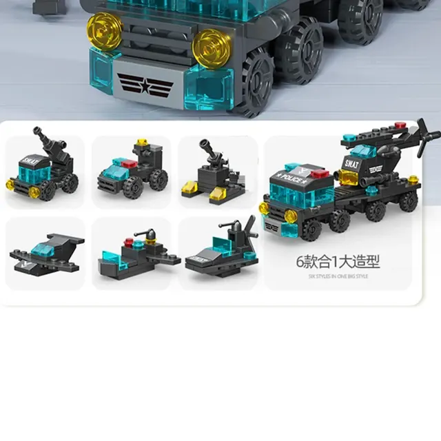 6-in-1 City Tow Truck Brick Set 2