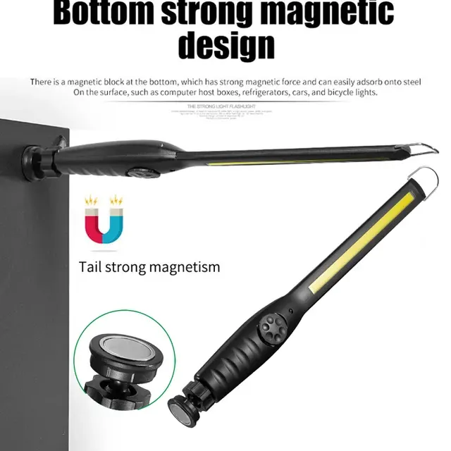 Rechargeable Magnetic COB Work Light, Dimmable 4