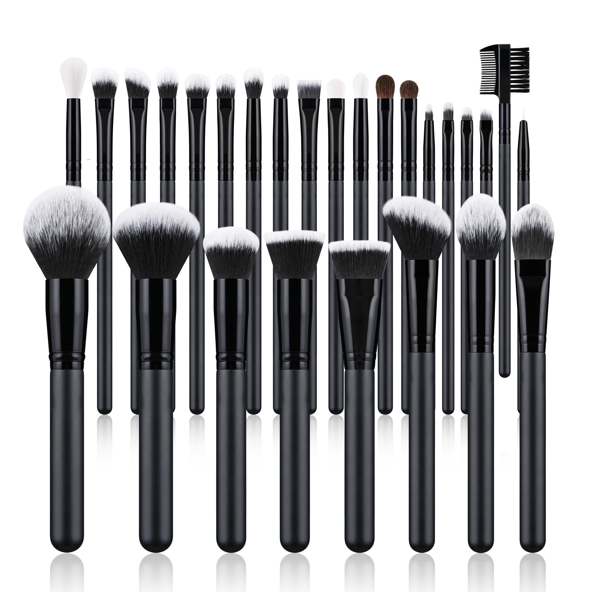 27pcs Luxury Professional Face Flat Makeup Brush Set 3