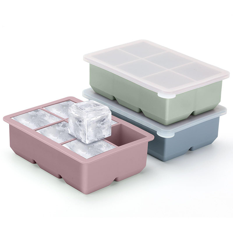 BPA Free Silicone Ice Cube Trays Large Size