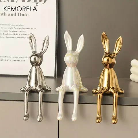 Keramik-Hasenfigur