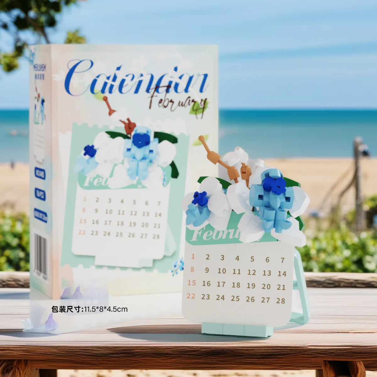 Blumen-Adventskalender Block-Mini-Bauset für Kinder Mädchen 12 Jahre Alt 4