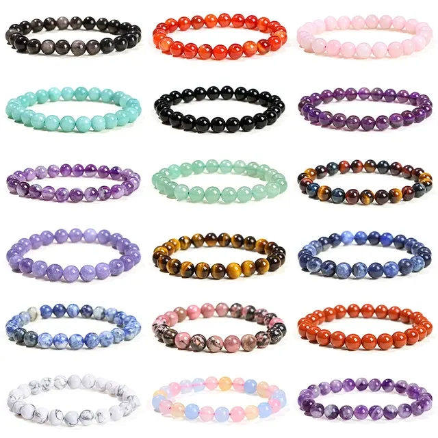 Reiki Amethyst Tiger Eye Stone Bracelet 2